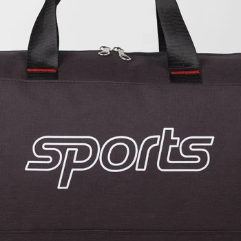 Športna torba, patentna zadrga prostor, zunanji žep, dolg trak, črna