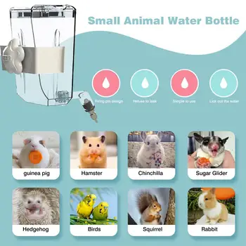 Živali Steklenico Vode Brez Kapljanja BPA-Free Vode bidona Gori Steklenico Vode, ki je Idealen za Kunci, Hrčki Miši, morske prašičke Podajalnik