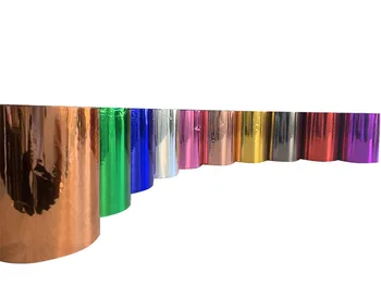 1 Roll 21cmx120M 10 Barv Vroče Žigosanje Folije za Prenos Toplote Laminiranje Napkin Gilding PVC vizitko Emboss