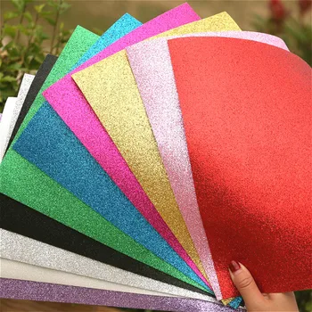 10 barv Glitters Pene Papir EVA Goba za Ozadje Krat scrapbooking Papir Plovila Udarec Žigosanje DIY Darilo Dekor 20*30 cm