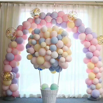 100 kozarcev 10 Inch Latex Macaroon Balon Sladko svate, Dekoracijo Baloni Otrok Rojstni dan Pisane Zraka Žogo Arch Balon 55