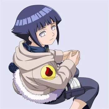 100cm Anime Naruto cosplay Hyuga Hinata lasuljo Kratke lase kot študent Odraslih ženska lasulja Halloween ličila stranka kopalke dodatki