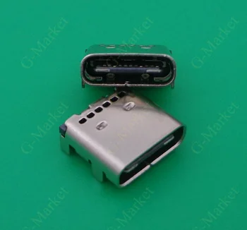 10pcs 24P USB 3.1 Tip-C Priključek 24 Pin Posodo pravim Kotom Tip C PCB SMT Dvojno Vrstico Tab Ženski Vtičnico