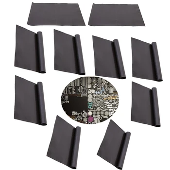 10pcs A4 Magnet Listov Črno Magnetni Preproge za Hladilnik Fotografijo in Sliko Rezanje Navojnih Obrti Magneti, Blazine Eni Strani 0,5 mm