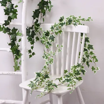 180 CM Umetno Ivy Listov rastlin zelena umetno trte arch Poročni Vrt dekor ponaredek listje Rattan Steno Niz Doma Stranka Dekoracijo