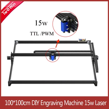1M*1M 2.5 W 5.5 W 15W Big Laser CNC GRBL Laser Graverja Pralni TTL/PWM Nadzor DIY 100*100 cm Graviranje Stroj Namizni CNC Usmerjevalnik