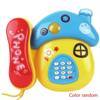 1PC Otroci otroški Mini Pisane Električni Glasbe Telefon Predvaja Igrače Darilo Naključno Barvo
