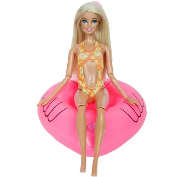 2 Kos/Lot = 1x Modni Kopalke Plaži Kopalke Bikini + 1x Roza Plavanje Lifebuoy Bazen Dodatki Za Barbie Lutka Otrok Igrača