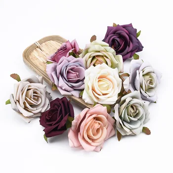 20/30 Kos Umetno cvetje Scrapbooking vrtnice cvetovi steno rože venci poroka doma dekor Stranka DIY okrasni dodatki