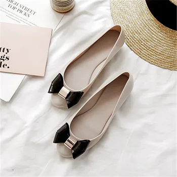 2019 camellia jelly čevlji ženske sladkarije poletje, razkošje brazilski oblikovalec blagovne znamke model ravno zdrsne na čevlji ženski plaži čevlji