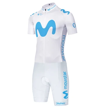2020 Ekipa Movistar kolesarjenje Skinsuit completo ciclismo Maillot Jumpsuit Cestne Dirke Skinsuit maillot ciclismo hombre verano