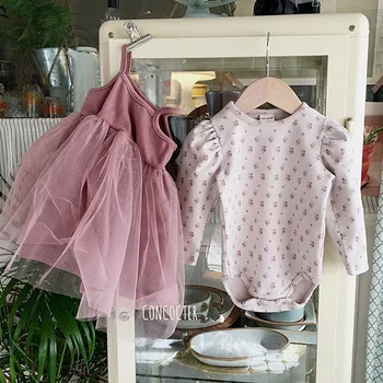 2020 Nov Baby Dekle Oblačila, Ki Bombaž Otroška Romper Sladko Princesa Obleko Rojstni Dekleta Tutu Obleko Obleko