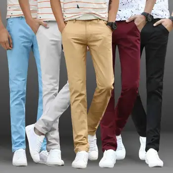 2020 Nove Priložnostne Moških Barva Žepi, Bombaž Dolge Hlače, Plus Velikost Naravnost Hlače nosite udobno штаны мужские