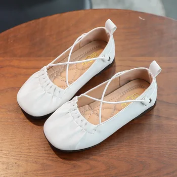 2020 Sandale za Dekleta, Zajetih-nogi Usnjeni Čevlji Otrok Barva Priložnostne Eno Čevlji Mehko Udobno SMG120