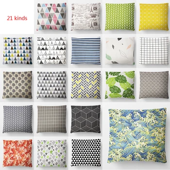 21 Vrste Sodobnih Pillowcases za Dom Dekor Bela Zelena Dekorativni Kavč, Blazine Kritje Perilo, Bombaž Vrgel Vzglavnik za Stol