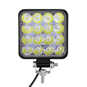 2Pcs 48W Kvadratnih Svetle LED Žarometi, Delo Svetlobe, Avto SUV Tovornjak Off-Road Vožnjo Svetilka za Meglo za motorna kolesa/SUV/Tovornjak/Viličarja/Čoln