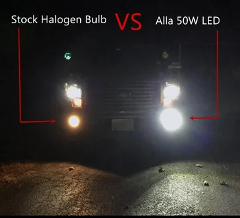 2pcs H11 H16 9005 LED Čipov 50 W Avto Luči za Meglo, ki Teče Svetlobe Rezervni Avto Led Sijalka Auto Vir Svetlobe Parkiranje 6000K