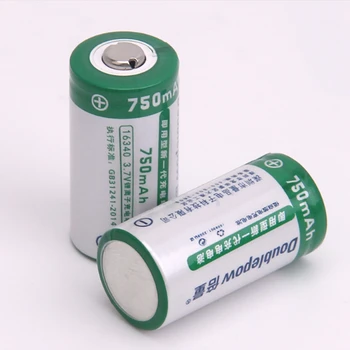 2pcs/veliko Izvirnih 3,7 V 750mAh CR123A baterija za ponovno polnjenje 16340 litij-ionska akumulatorska litijeva baterija
