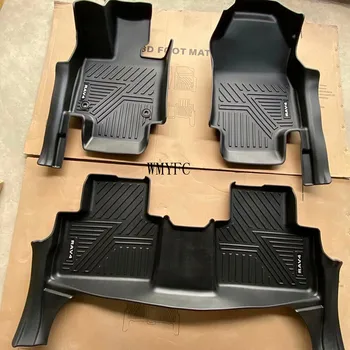 3D Meri Avto Talne Preproge Spredaj & Zadaj Za Toyota RAV4 2019 2020 Hibridni Modeli Nepremočljiva TPE Foot Pad Preprogo