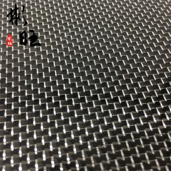 3k navaden ogljikovih vlaken ploščo visoko trdoto kompozitni material, srebrne žice, 3k black carbon fiber + srebro kevlar navaden