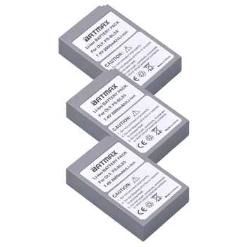 3pcs PS-BLS5 BLS-5 BLS5 BLS-50 BLS50 Baterija +LCD Polnilec za Olympus PEN E-PL2,E-PL5,E-PL6,E-PL7,OM-D E-M10, E-M10 II, Stylus1