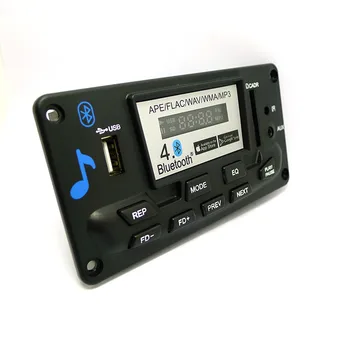 4.0 Bluetooth MP3 Dekodiranje Odbor Modul LED 12V DIY USB/SD/MMC APE FLAC WAV DAE Dešifrirati Zapis MP3 Predvajalnik, AUX FM-Map Stikalo