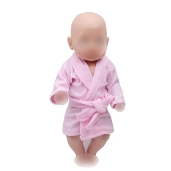 43 cm baby lutke obleko novorojenčka kopalni plašč za dom Otroška igrače obleko fit Ameriški 18 inch Dekleta lutka f260