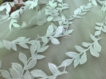5 Metrov Bele oblikovalec čipke tkanine Listov Benetke Venise Čipke Trim Aplicirano Za Šivanje Obrti Doma Dekor kostumografijo