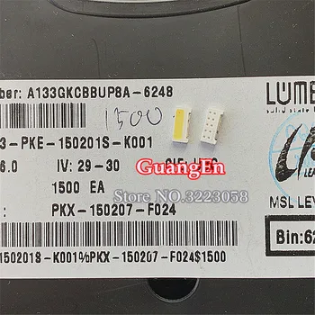 500PCS Original Za LUMNOV Rob SMD LED 7032 6V 1.4 W 200mA Cool White High Power Za Samsung TV Lučka za Osvetlitev bead 2-čip