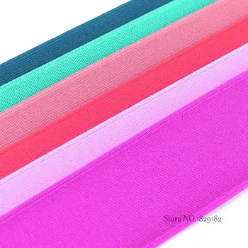 50MM Visoko Kakovostne Gume Pasovih Barva Elastični Trak Dvostranski Zadebelitev Elastični Pas Za Oblačila Šivalni Pribor 36 Color