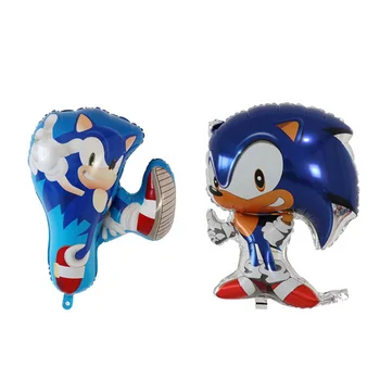 50pcs/veliko Sega Sonic Hedgehog Super Junak Dvojni Stranski Folija Balon rojstni dan baloni, dekoracija baby tuš zraka globos