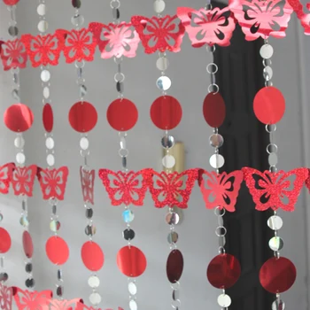 5m Božični okraski, zavese laser sequins zavese Praznično stranka poročno dekoracijo supplie
