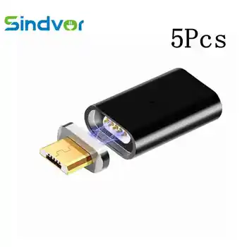 5PCS Micro USB 2.0, Magnetni nastavek Za Android Huawei USB Kabel Magnetni Polnilec Za Redmi LG Moto Xiaomi ČAST Polnjenje NOVA