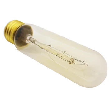 6 kos/veliko 220V 40W E27 Edison Žarnica T10 vintage retro kratek test tube cevaste žarnice, žarnice, volfram žarnica, starinsko svetilko