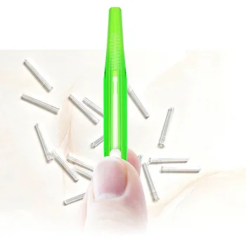 60 Kos/Paket Push-Pull Interdental Krtačo Žvečilna Zobna Ščetka Ortodontskega Žične Ščetke Zobna Ščetka Oral Care Čačkalica
