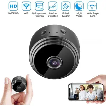 A9 WiFi 1080P HD Mini IP WIFI kamera Kamera Brezžična Home Security DVR Night Vision Daljinsko Spremljanje Telefon App Dropshipping