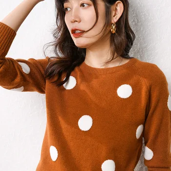 Adohon 2019 ženska pozimi puloverje in jeseni pleteni Puloverji Visoke Kakovosti Toplo Ženski Pika zadebelitev O-vratu