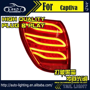 AKD Avto Styling Rep Lučka za Chevrolet Captiva Rep Svetlobe 2008-2016 LED dinamični Signal LED DRL Stop Zadnje Svetilke Pribor