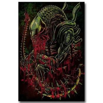 Alien vs Predator 3 Film Art Svilene Tkanine, Poster Tiskanje 13x20 palčni Stenske Slike Za Dnevna Soba Dekor 013