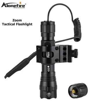AloneFire tk503 Taktično LED Orožje Svetlobe Pištolo Lanterne Svetilka z Picatinny Železniškega za Lov