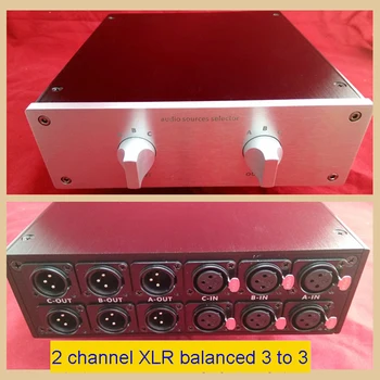 Audio Preklopnik XLR Vtič v Vtičnico Stikalo Preklopnik Balansiran XLR Audio Signala Izberite Stikalo Preklopnik 2 Kanali H310