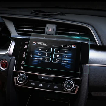 Avto GPS Navigacijski Zaslon Kaljeno Jekleno Zaščitno folijo Za Honda Civic 10. 2016 2017 2018 Nadzor LCD Zaslon Avto Nalepke