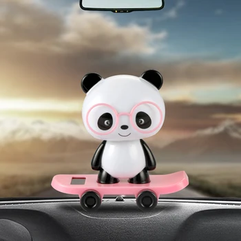 Avto Okraski Ples Bobble Glavo Panda Lutka Dekoracijo Avtomobilov Igrače Srčkan Auto Notranje Zadeve Sončne Mahati Plesalka Dodatki