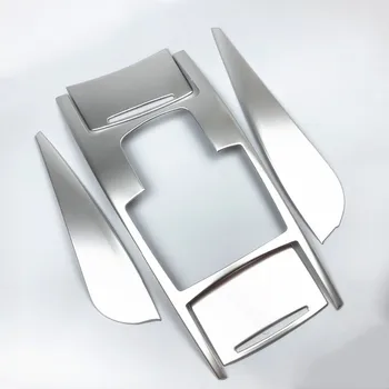 Avto Styling Prestavi Plošča Okrasni Pokrov Zraka Vtičnico Nalepke Trim Za Audi A6 C5 C6 Ogljikovih Vlaken, Iz Nerjavnega Jekla Ključavnična Luknja Decal