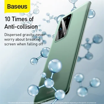 Baseus 4 mm Telefon Primeru Za HUAWEI P40/P40 Pro/P40 Pro Plus Zaščitna Pokrova, Anti-spusti Primeru Anti-olje Ultra Tanka, Mehka Primeru