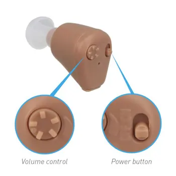 Baterije za slušni aparat BTE Mini Digitalni Prenosni Neviden Zvočni Ojačevalniki Brezžični Starejših Gluhih Skrbi Nastavljiv Ton Uho Pomoči
