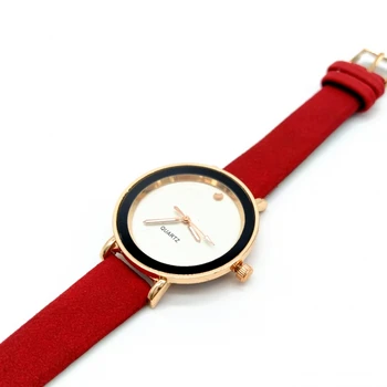 BDM-ženske analogni zapestnica rdeče elegantno uro, moda darilo.