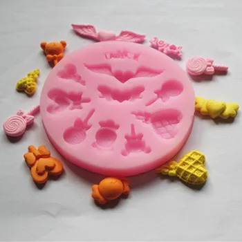 Brezplačna Dostava 3D Silikonski Torta Čokoladno Milo Puding Jelly Candy Ledu Piškotek Piškotov Plesni Plesni Pan Bakeware A230