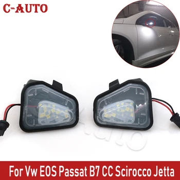 C-Auto 2Pcs/set LED Avto Pod Strani Ogledalo Mlaka Luči luči Za Vw Volkswagen EOS Passat B7 CC Scirocco Jetta
