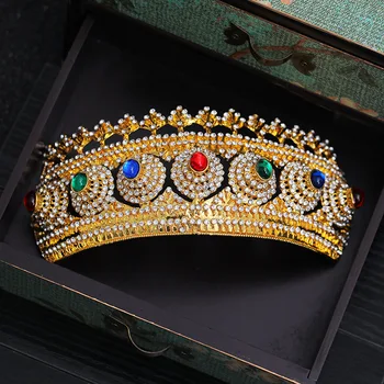 CC posla nakit tiaras in krone baročno hairbands poročni dodatki za lase za, nevesta, razkošje kraljica praznik trgatve xy399